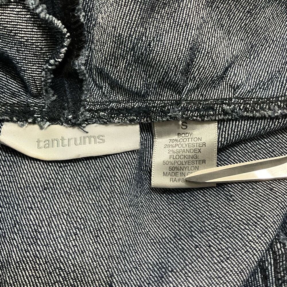 TANTRUMS Velvet Embossed Denim Jacket - Picture 4 of 4